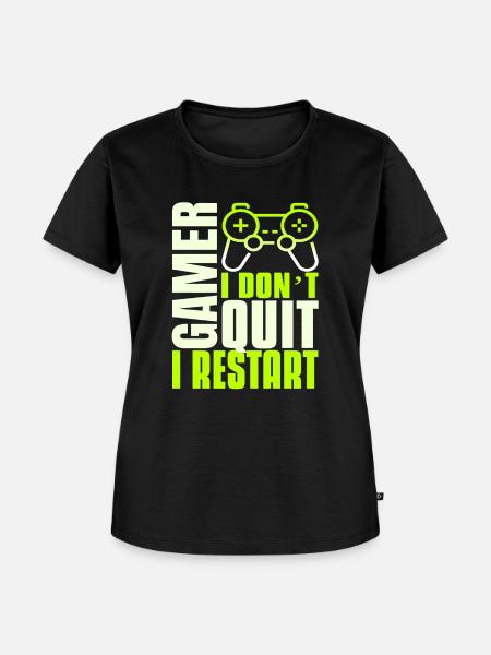 Gaming esports Gamer - Frauen Premium Bio T-Shirt - Schwarz