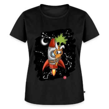rubbit space - Women's Premium Organic T-shirt - black - Front - Selfina (174cm)