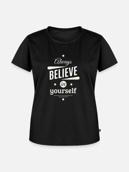 Glaube - Frauen Premium Bio T-Shirt - Schwarz