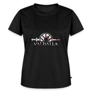 Valhalla battle victory - Women's Premium Organic T-shirt - black - Front - Selfina (174cm)
