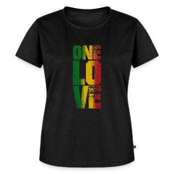 One love - T-shirt Premium bio Femme - noir - Devant - Selfina (174cm)