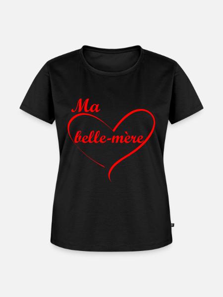 ma belle mère - Frauen Premium Bio T-Shirt - Schwarz
