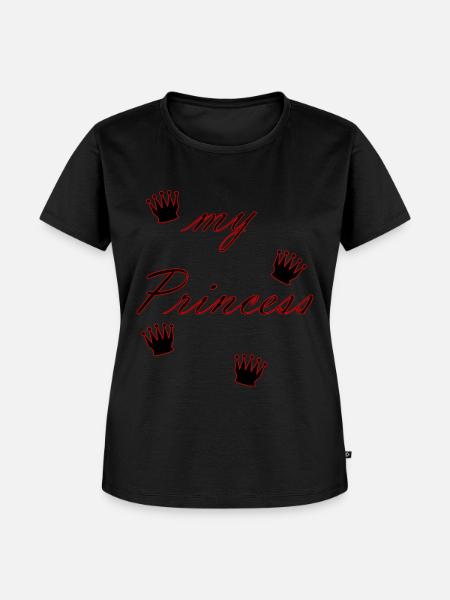 my princess - Frauen Premium Bio T-Shirt - Schwarz