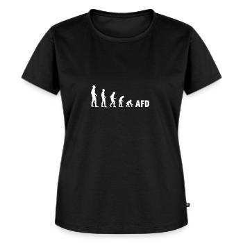 Evolution AFD - Frauen Premium Bio T-Shirt - Schwarz - Vorne - Selfina (174cm)