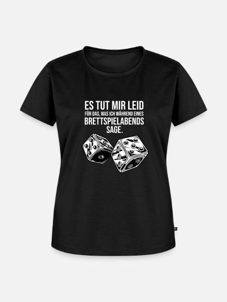 brettspiel würfel board game - Frauen Premium Bio T-Shirt - Schwarz