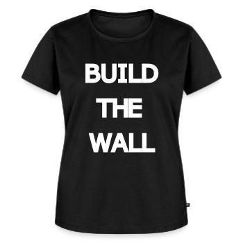 Building Walls - Women's Premium Organic T-shirt - black - Front - Selfina (174cm)