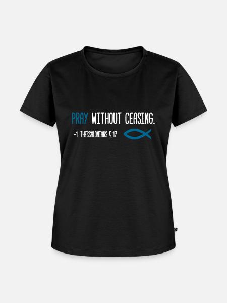 Gebet - Frauen Premium Bio T-Shirt - Schwarz