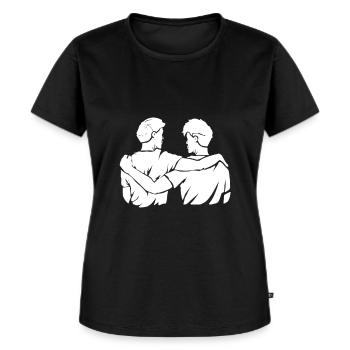 Beste Freunde - Frauen Premium Bio T-Shirt - Schwarz - Vorne - Selfina (174cm)