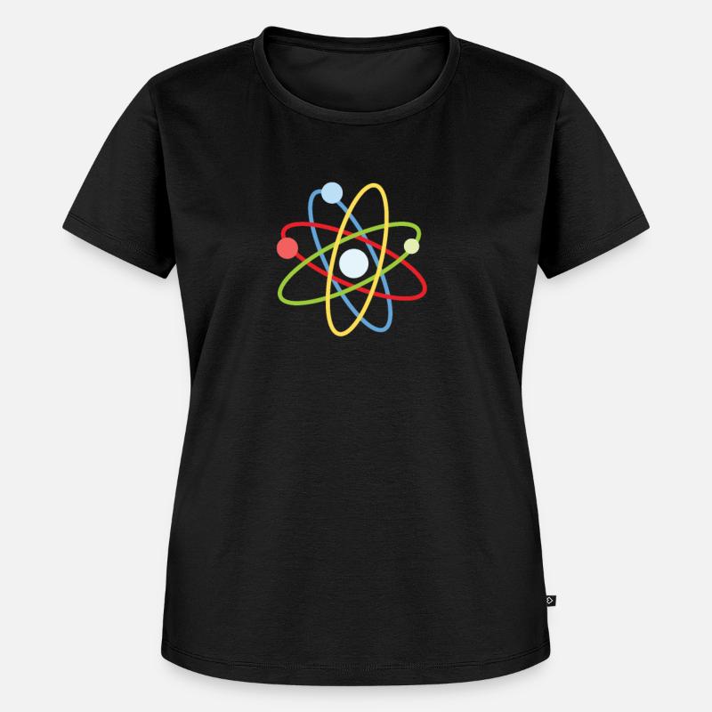 Atom - Frauen Premium Bio T-Shirt - Schwarz