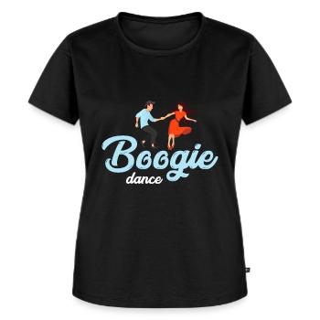 Boogie Woogie Dance - Women's Premium Organic T-shirt - black - Front - Selfina (174cm)