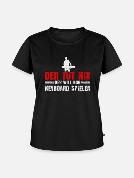 Keyboard Musical - Frauen Premium Bio T-Shirt - Schwarz