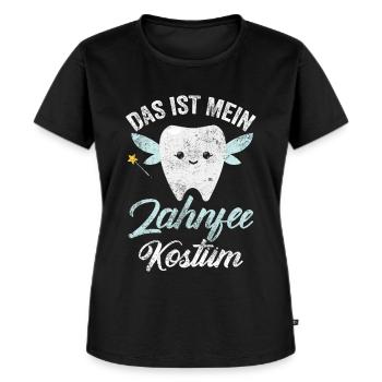 Zahnfee Kostüm Karneval Fasching Fee - Frauen Premium Bio T-Shirt - Schwarz - Vorne - Selfina (174cm)