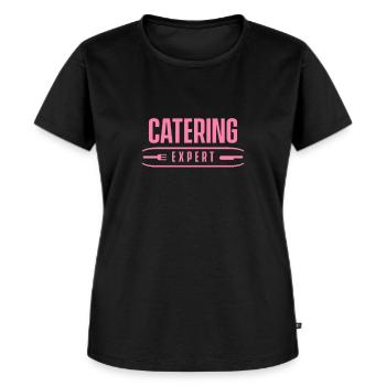 Catering Experte - Frauen Premium Bio T-Shirt - Schwarz - Vorne - Selfina (174cm)