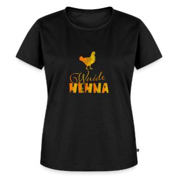 Wuide Hehna - Bayrischer Kosename - Bavarian Henna - Frauen Premium Bio T-Shirt - Schwarz - Vorne - Selfina (174cm)