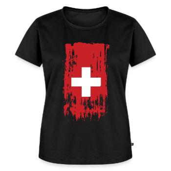 Switzerland Switzerland Switzerland - Women's Premium Organic T-shirt - black - Front - Selfina (174cm)