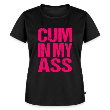 Sexe Proverbe Anal Porno Échangistes - T-shirt Premium bio Femme - noir - Devant - Selfina (174cm)