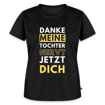 Schwiegersohn witziger Spruch - Frauen Premium Bio T-Shirt - Schwarz - Vorne - Selfina (174cm)