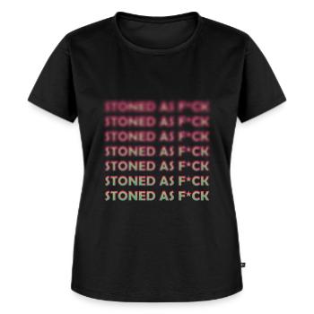 Stoned - Women's Premium Organic T-shirt - black - Front - Selfina (174cm)