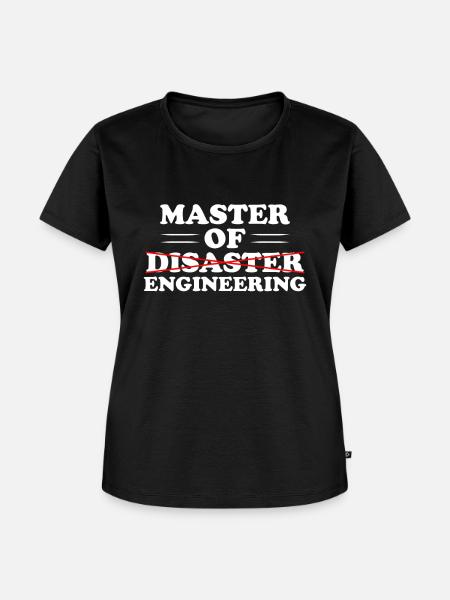 Master of Engineering - Frauen Premium Bio T-Shirt - Schwarz