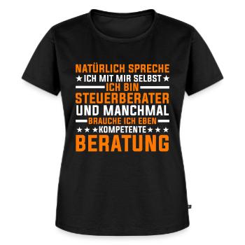 Steuerberater Steuerfachangestellter - Frauen Premium Bio T-Shirt - Schwarz - Vorne - Selfina (174cm)