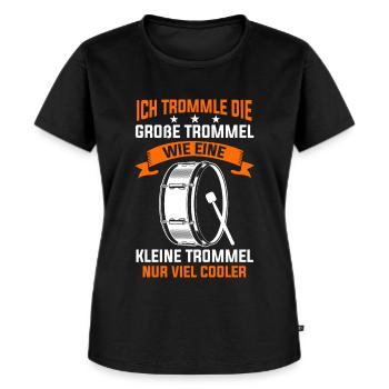 Bester Trommler Kleine Trommel Musikverein Musiker - Frauen Premium Bio T-Shirt - Schwarz - Vorne - Selfina (174cm)