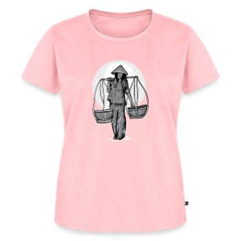 Vietnam I Saigon Scooter Pho Bo Motif de voyage pour - T-shirt Premium bio Femme - rose - Devant - AI Model Female 172 dark (172cm)