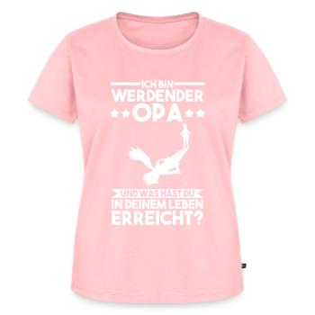 Werdender Opa - Frauen Premium Bio T-Shirt - Rosa - Vorne - AI Model Female 172 dark (172cm)