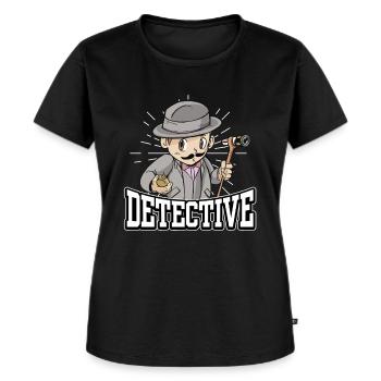 Detektiv Privat Privatdetektiv Privatdetektei - Frauen Premium Bio T-Shirt - Schwarz - Vorne - Selfina (174cm)