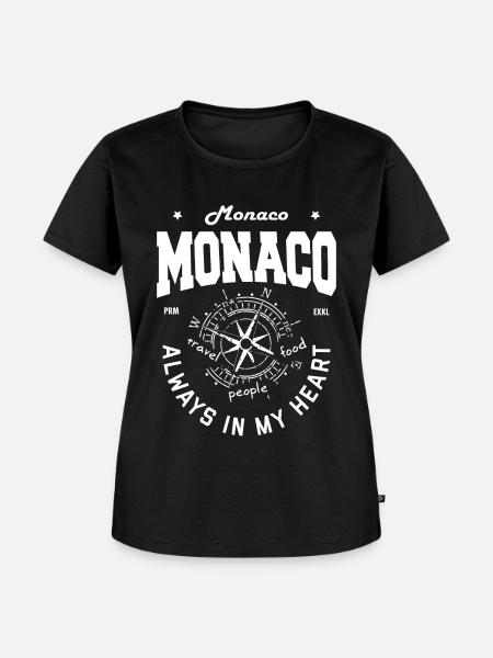 Monaco - Monaco - Frauen Premium Bio T-Shirt - Schwarz
