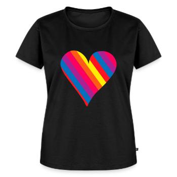 Gay pride - Frauen Premium Bio T-Shirt - Schwarz - Vorne - Selfina (174cm)