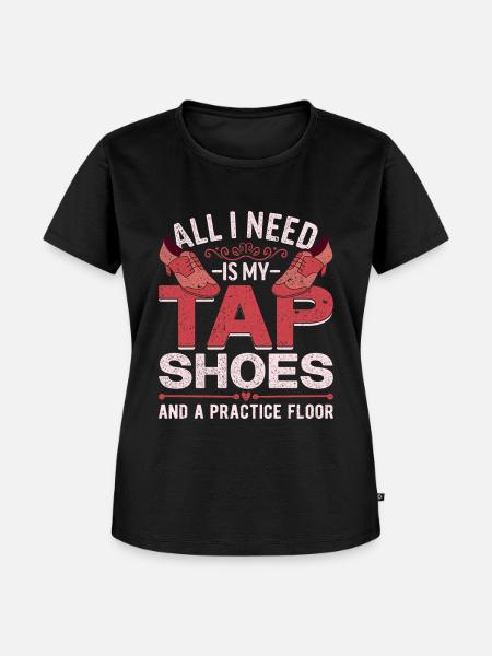 Stepptanz Stepptänzer Stepptänzerin Stepper - Frauen Premium Bio T-Shirt - Schwarz