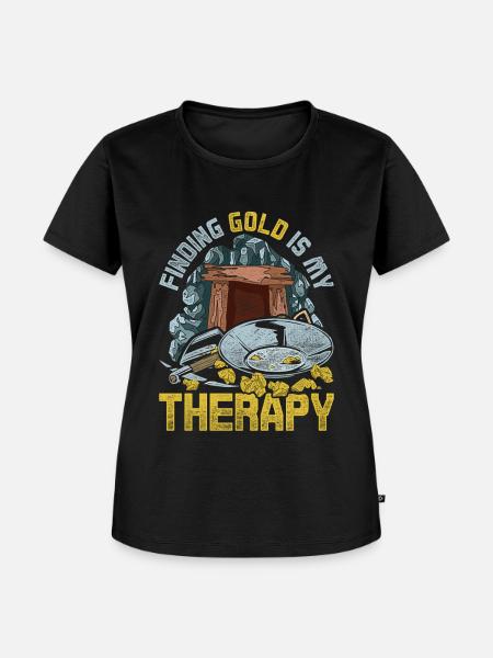 Goldschürfer Goldgräber Goldsucher - Frauen Premium Bio T-Shirt - Schwarz