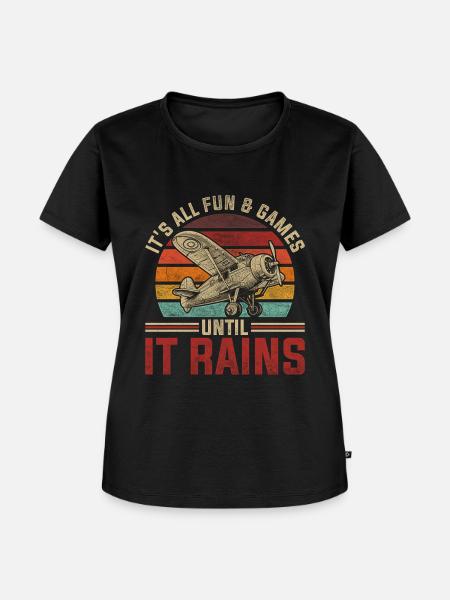 Modellflugzeug Modellflieger Modellfliegen - Frauen Premium Bio T-Shirt - Schwarz