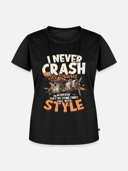 Modellflieger - Frauen Premium Bio T-Shirt - Schwarz
