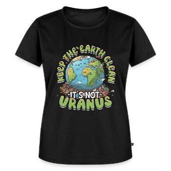 Umweltschutz Umweltschützer Recyceln - Frauen Premium Bio T-Shirt - Schwarz - Vorne - Selfina (174cm)