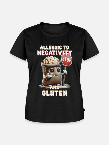 Glutenallergie Glutenunverträglichkeit - Frauen Premium Bio T-Shirt - Schwarz