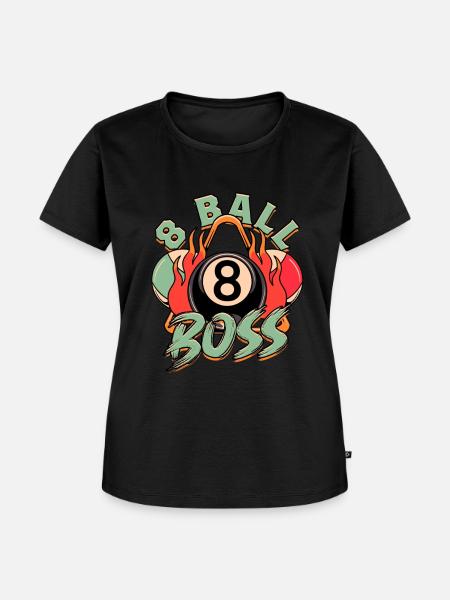 8-Ball Billard - Frauen Premium Bio T-Shirt - Schwarz