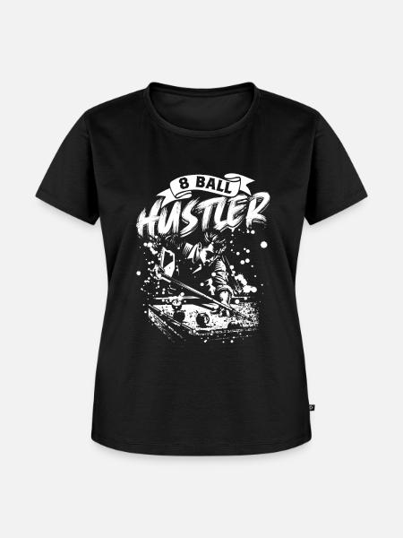 8-Ball Hustler Billard - Frauen Premium Bio T-Shirt - Schwarz