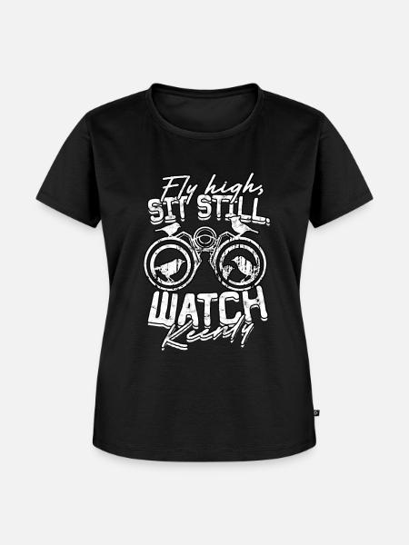 Vogelbeobachtung Ornithologe - Frauen Premium Bio T-Shirt - Schwarz