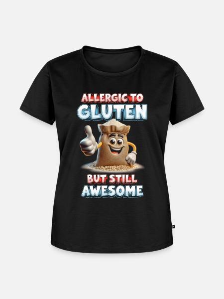 Glutenallergie Glutenunverträglichkeit - Frauen Premium Bio T-Shirt - Schwarz
