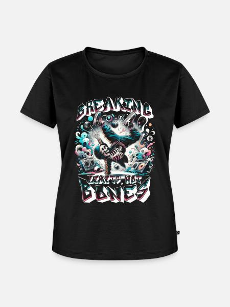 Breakdance B-boy Breaking limits - Frauen Premium Bio T-Shirt - Schwarz