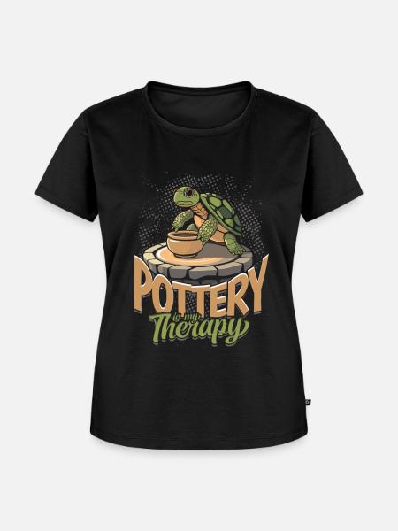 Töpfern Töpferei Töpfer - Frauen Premium Bio T-Shirt - Schwarz