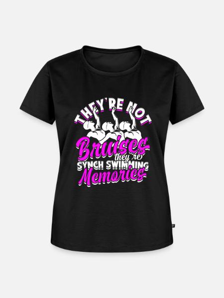 Synchronschwimmen Synchro Schwimmer - Frauen Premium Bio T-Shirt - Schwarz