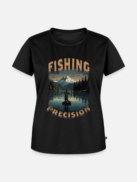 Bogenfischer Bogenfischen Bogenangeln - Frauen Premium Bio T-Shirt - Schwarz