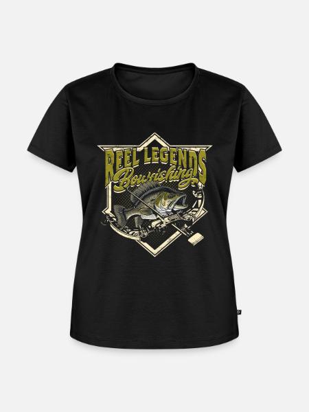 Bogenfischer Bogenfischen Bogenangeln - Frauen Premium Bio T-Shirt - Schwarz