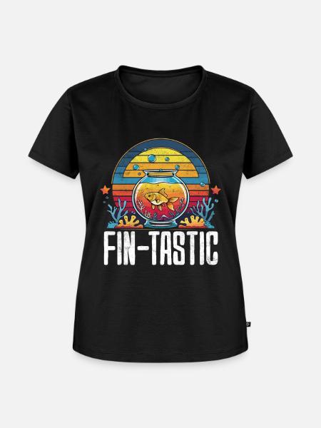 Aquarium Aquaristik - Frauen Premium Bio T-Shirt - Schwarz