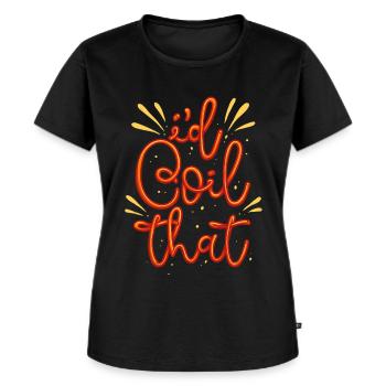 Audiovisual Technician AV Tech I'd Coil That - Women's Premium Organic T-shirt - black - Front - Selfina (174cm)