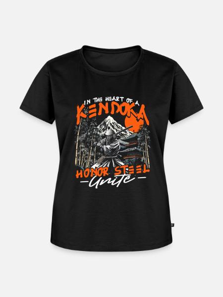 Kendo Japanische Kampfsportarten - Frauen Premium Bio T-Shirt - Schwarz