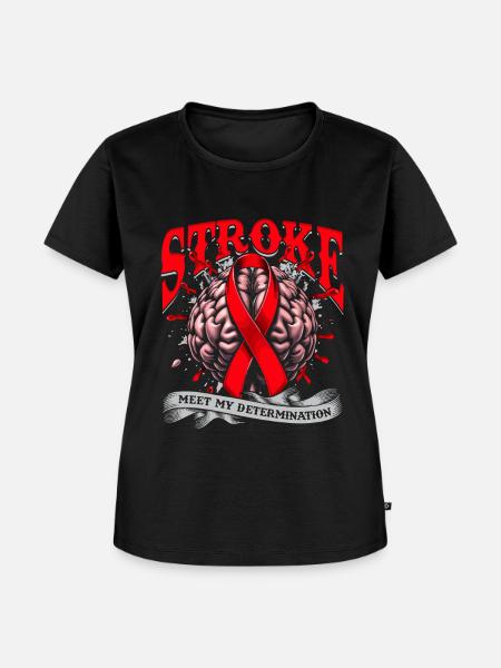 Schlaganfall Erholung - Frauen Premium Bio T-Shirt - Schwarz