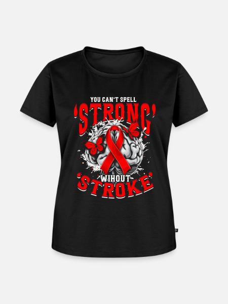 Schlaganfall Erholung - Frauen Premium Bio T-Shirt - Schwarz